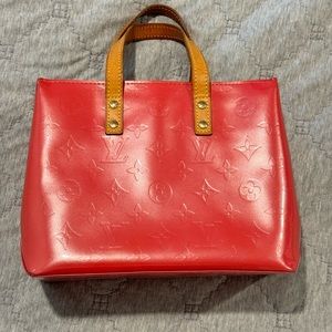 LOUIS VUITTON Vernis Hand Bag Pink Fuchsia